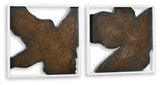 Landley Brown/White Wall Decor (Set of 2) from Ashley - Luna Furniture