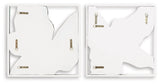 Landley Brown/White Wall Decor (Set of 2) from Ashley - Luna Furniture