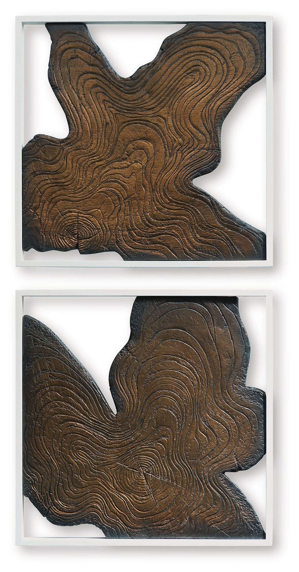 Landley Brown/White Wall Decor (Set of 2) from Ashley - Luna Furniture