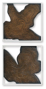 Landley Brown/White Wall Decor (Set of 2) from Ashley - Luna Furniture