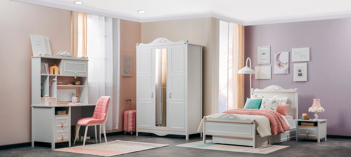 Alya 3 Door Wardrobe from Furnia - Luna Furniture