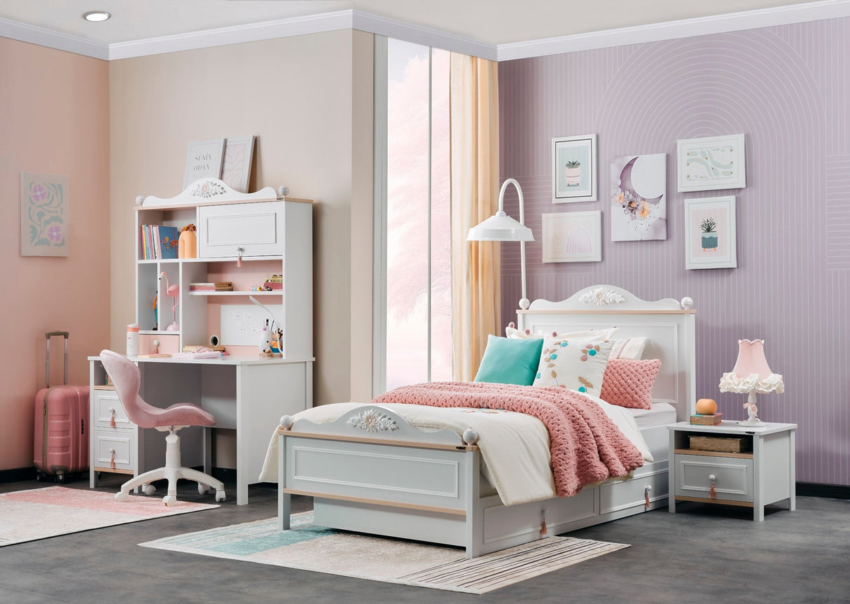 Alya Twin Bed With Headboard from Furnia - Luna Furniture