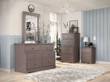 Stavros Gray Mirror (Mirror Only) from Furniture of America - Luna Furniture