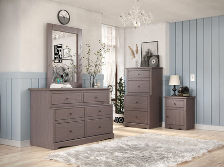Stavros Gray Nightstand from Furniture of America - Luna Furniture
