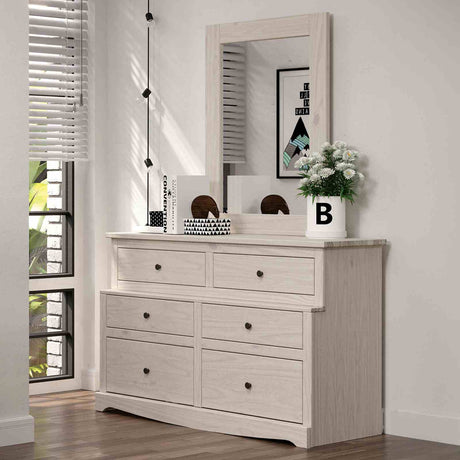 Stavros White Dresser from Furniture of America - Luna Furniture