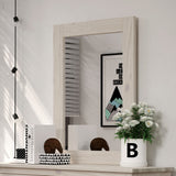 Stavros White Mirror (Mirror Only) from Furniture of America - Luna Furniture