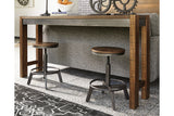 Torjin Brown/Gray Counter Height Dining Table and 2 Barstools from Ashley Furniture - Luna Furniture