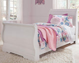 Anarasia White Twin Sleigh Bed from Ashley Furniture - Luna Furniture