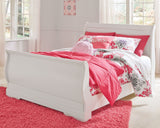 Anarasia White Youth Sleigh Bedroom Set from Ashley Furniture - Luna Furniture