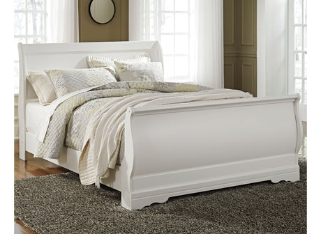 Anarasia White Queen Sleigh Bed from Ashley - Luna Furniture