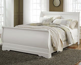 Anarasia White Queen Sleigh Bed from Ashley Furniture - Luna Furniture