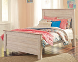 Willowton Whitewash Full Panel Bed from Ashley - Luna Furniture