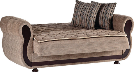 Argos Zilkade Light Brown Loveseat from Bellona - Luna Furniture