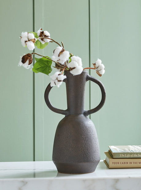 Aadeen Distressed Brown Vase from Ashley - Luna Furniture