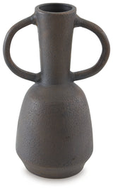 Aadeen Distressed Brown Vase from Ashley - Luna Furniture