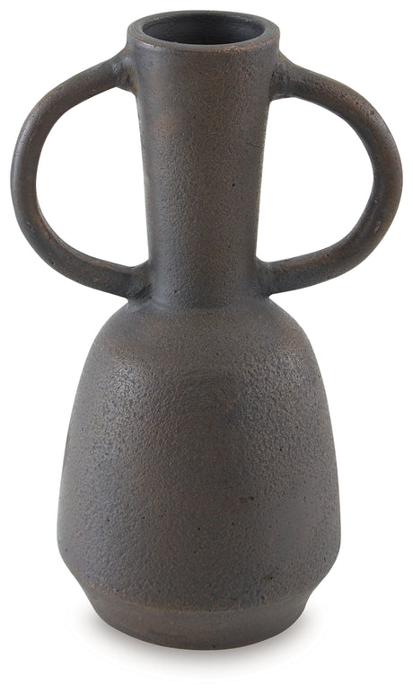 Aadeen Distressed Brown Vase from Ashley - Luna Furniture