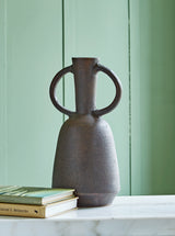 Aadeen Distressed Brown Vase from Ashley - Luna Furniture