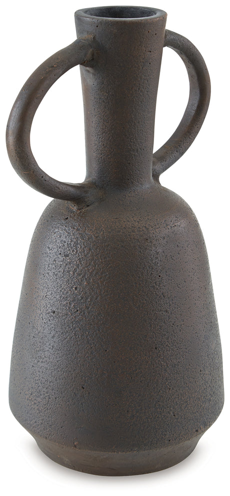 Aadeen Distressed Brown Vase from Ashley - Luna Furniture