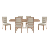 Aberdeen Light Oak 7-Piece Extendable Dining Set from Homelegance - Luna Furniture