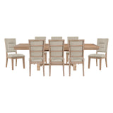 Aberdeen Light Oak 9-Piece Extendable Dining Set from Homelegance - Luna Furniture
