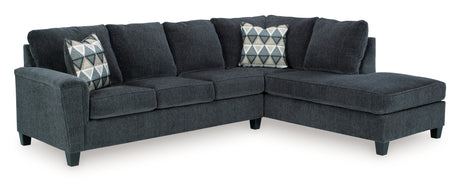 Abinger Smoke 2-Piece Sectional with Ottoman from Ashley - Luna Furniture