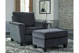 Abinger Smoke Chair and Ottoman from Ashley - Luna Furniture