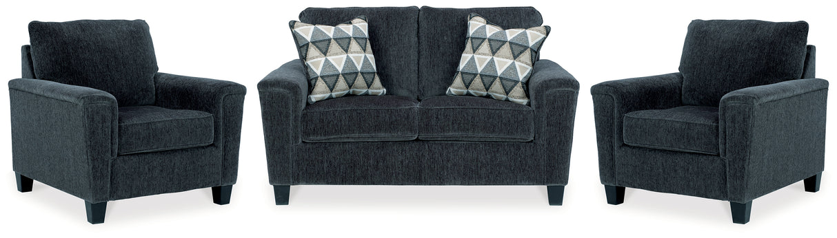 Abinger Smoke Loveseat and 2 Chairs from Ashley - Luna Furniture