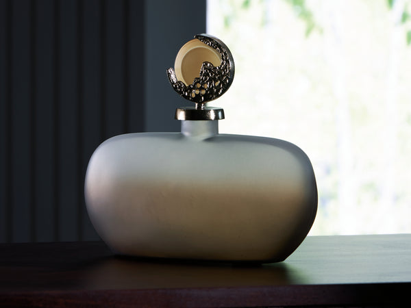 Acario Taupe/Gold Finish Jar