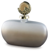 Acario Taupe/Gold Finish Jar from Ashley - Luna Furniture