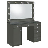 Acena Gray High Gloss 7-Drawer Vanity Set with Lighting from Coaster - Luna Furniture