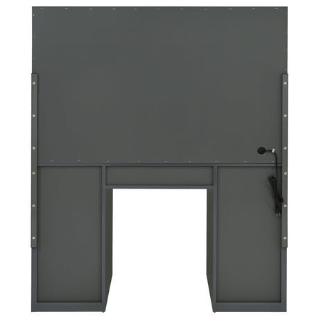 Acena Gray High Gloss 7-Drawer Vanity Set with Lighting from Coaster - Luna Furniture