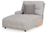 Acklen Place Alloy Left-Arm Facing Power Press Back Chaise from Ashley - Luna Furniture