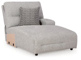 Acklen Place Alloy Right-Arm Facing Power Press Back Chaise from Ashley - Luna Furniture