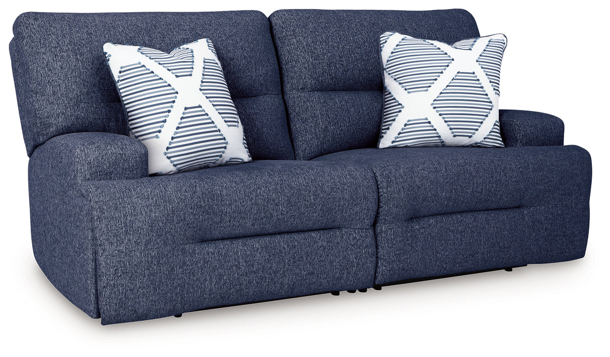 Acklen Place Navy 2-Piece Power Reclining Sofa from Ashley - Luna Furniture