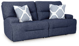 Acklen Place Navy 2-Piece Power Reclining Sofa from Ashley - Luna Furniture