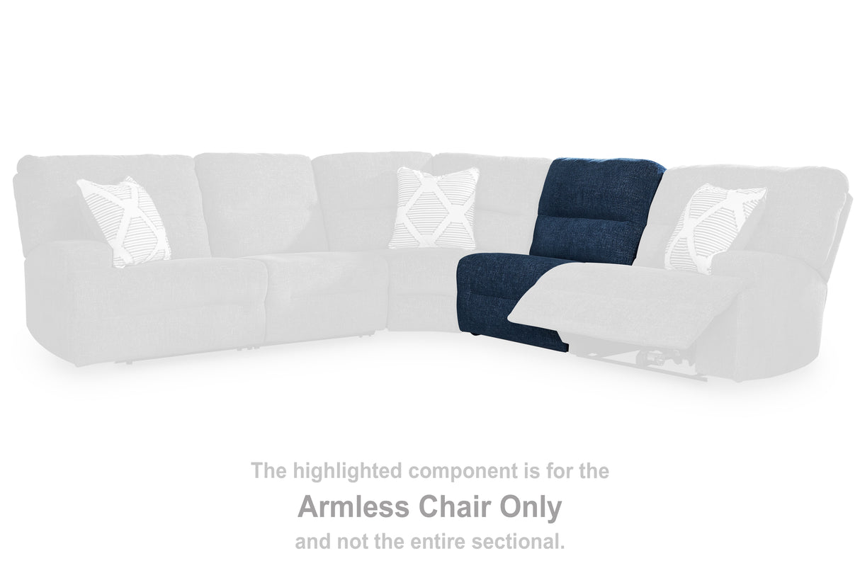 Acklen Place Navy Armless Chair from Ashley - Luna Furniture