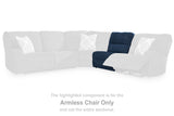 Acklen Place Navy Armless Chair from Ashley - Luna Furniture