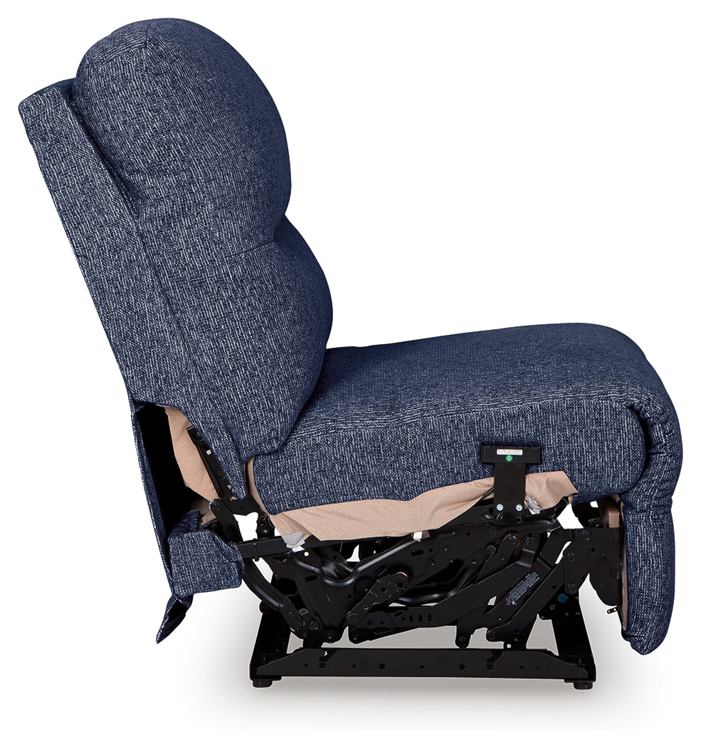 Acklen Place Navy Power Armless Recliner from Ashley - Luna Furniture