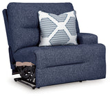 Acklen Place Navy Right-Arm Facing Power Recliner from Ashley - Luna Furniture