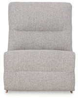 Acklen Place Pewter 5-Piece Power Reclining Sectional from Ashley - Luna Furniture