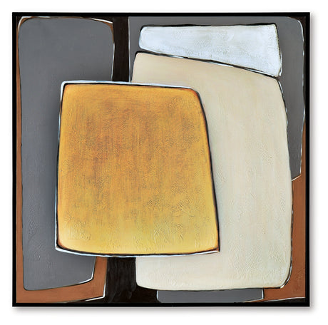 Actman Cream/Brown/Gray Wall Art from Ashley - Luna Furniture