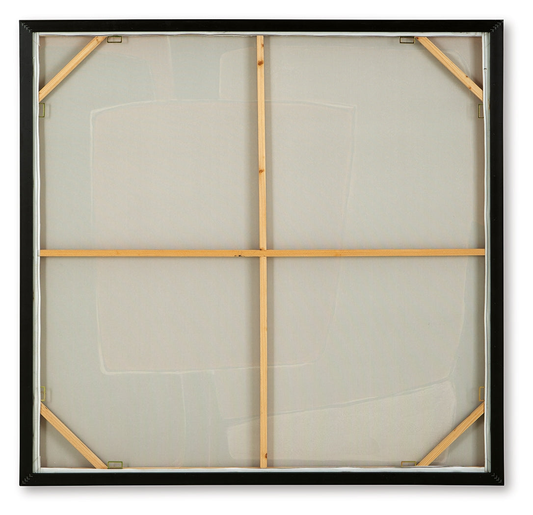 Actman Cream/Brown/Gray Wall Art from Ashley Furniture - Luna Furniture