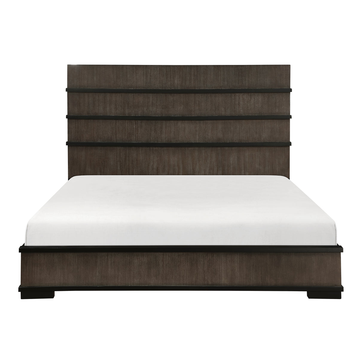 Acworth Brownish Gray King Panel Bed from Homelegance - Luna Furniture