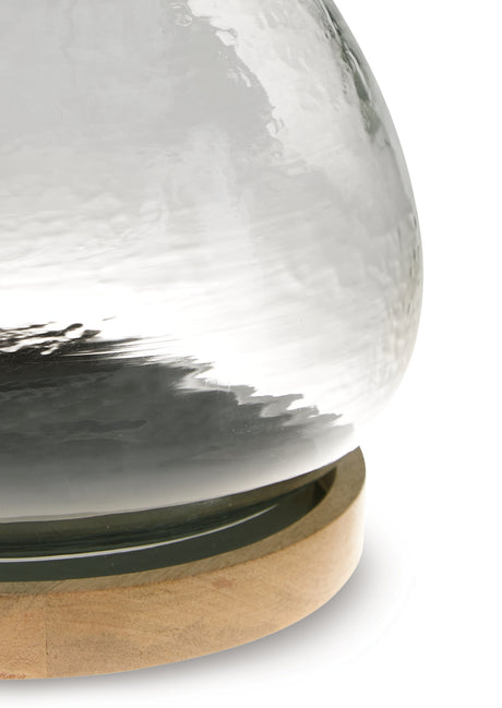 Adalisen Clear/Brown Candle Holder from Ashley - Luna Furniture