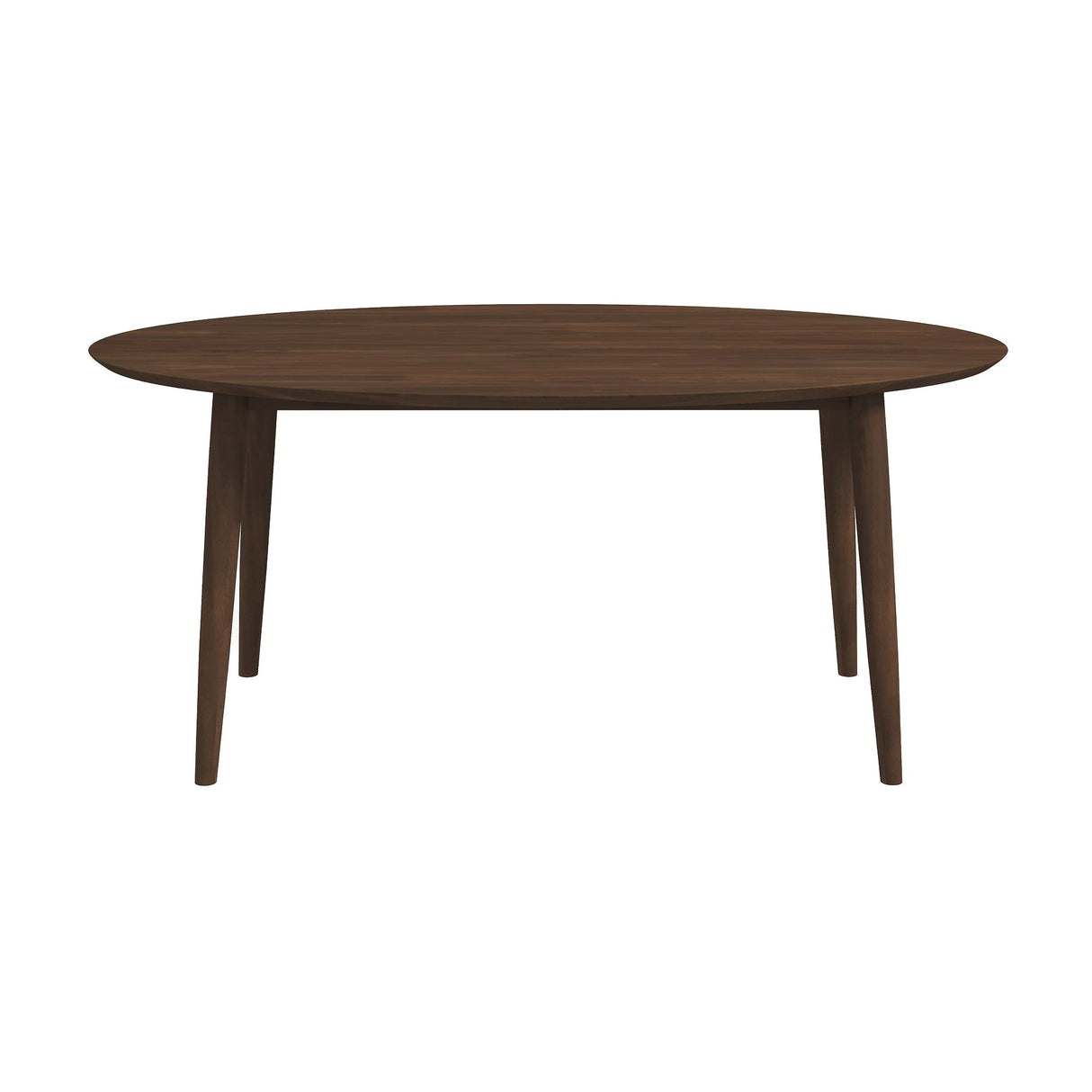 Ada Mid Century Modern Style Solid Wood Walnut Oval Dining Table from Ashcroft Furniture - Luna Furniture
