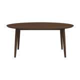 Ada Mid Century Modern Style Solid Wood Walnut Oval Dining Table from Ashcroft Furniture - Luna Furniture