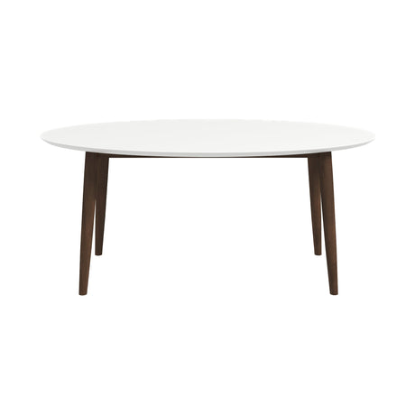 Ada Mid Century Modern Style Solid Wood Walnut Oval Dining Table from Ashcroft Furniture - Luna Furniture