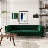 Addison Green Large Velvet Sofa from Ashcroft Furniture - Luna Furniture