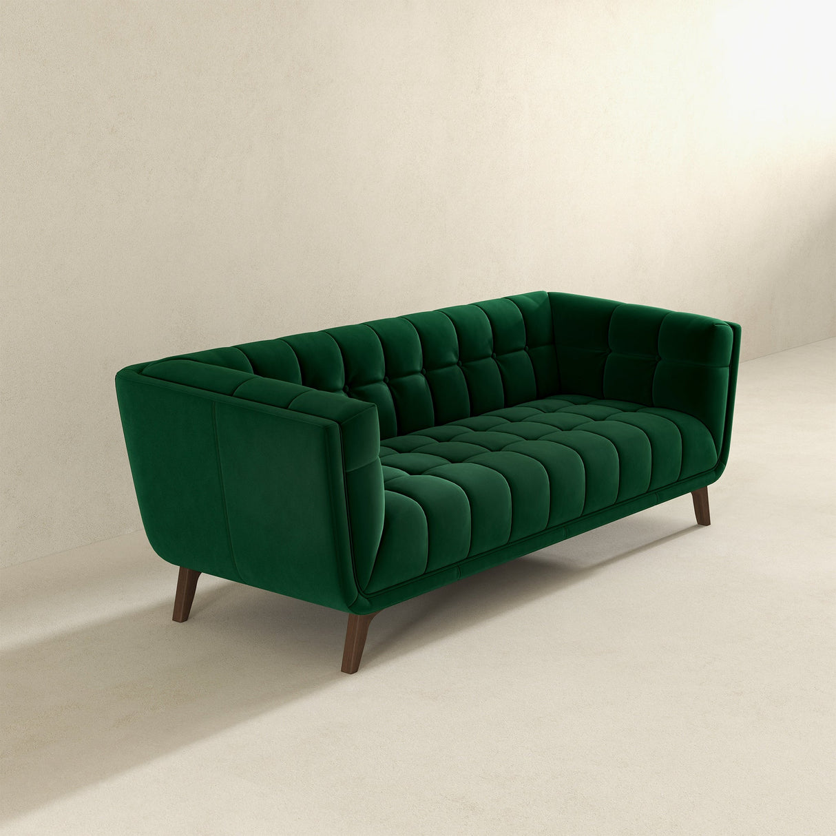 Addison Green Large Velvet Sofa from Ashcroft Furniture - Luna Furniture
