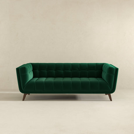 Addison Green Large Velvet Sofa from Ashcroft Furniture - Luna Furniture